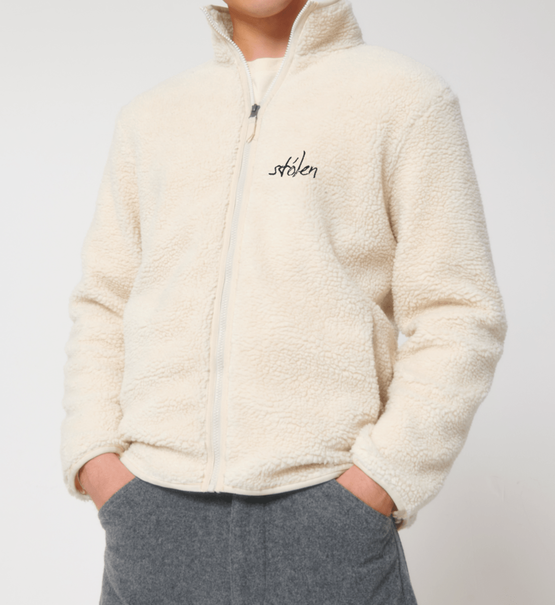 stólen Sherpa Jacket, with embroidery, unisex